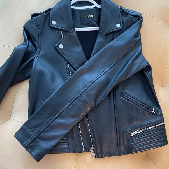 Maje leather jacket - Picture 6 of 16